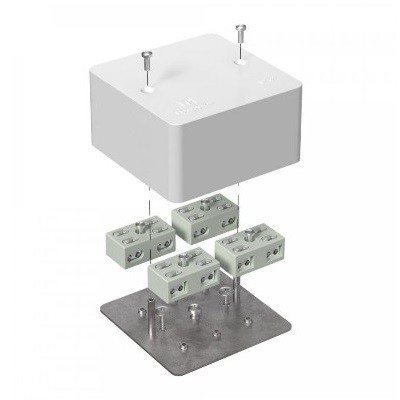 Коробка огнестойкая разветвительная для кабель-канала 40-0460-FR6.0-4-8-Р Е15-Е60 85х85х45