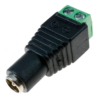 РАЗЪЕМ TS DC гнездо питания с клеммной колодкой, под винт