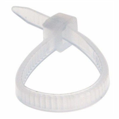 Хомут nylon 100 x 2,5 мм 100 шт. белый профессиональный (07-0100-1)