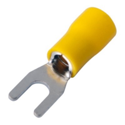 Наконечник вилочный изолированный 5.3 мм 4-6 мм² (НВи 6.0-5/НВи 5,5-5) желтый (08-0152)