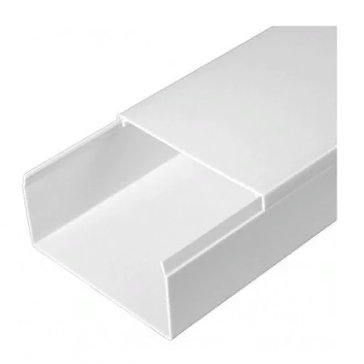 Кабель-канал белый 2-й замок в п/э 80х40 мм (30м/уп) (PR.0580401)