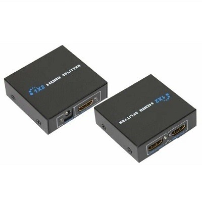 Делитель гнездо HDMI на 2 гнезда HDMI, металл (17-6901)