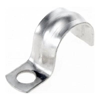 Скоба металлическая однолапковая СМО d25-26 мм отв. d 6,5 мм (100 шт/уп) (PR08.4860)