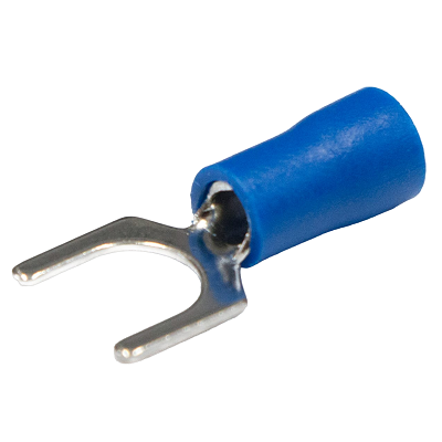 Наконечник вилочный изолированный 6.5 мм 1.5-2.5 мм² (НВи 2.5-6/НВи 2-6) синий (08-0134)