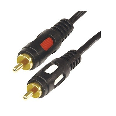 Шнур 2 RCA - 2 RCA, 10м, черный, Gold (17-0148)