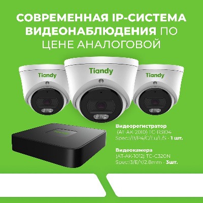 Комплект видеонаблюдения 3