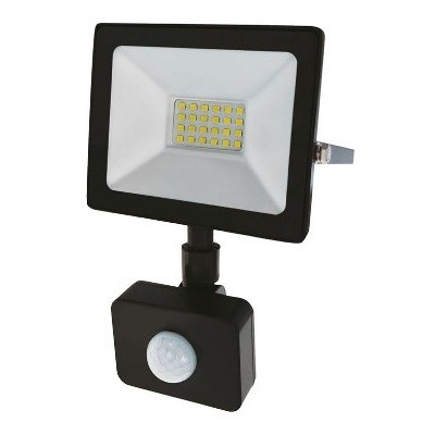 Прожектор светодиодный СДО 20Вт 1600Лм 6500К холодный свет, с микроволновым настраиваемым датчиком движения (605-008)