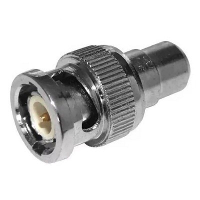 ПЕРЕХОД штекер BNC - гнездо RCA тюльпан (05-3202)