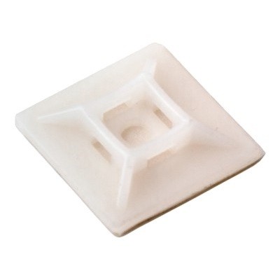 Площадка под винт самоклеящаяся 28х28 мм, белая, упаковка 100 шт. (07-2228)