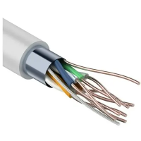 Кабель FTP 4PR x0,51 Premium (Cu) CAT5E PVC серый 305м