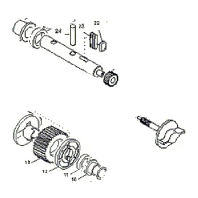 Выходной вал BX-E, BX-E241 (119RIBX015)