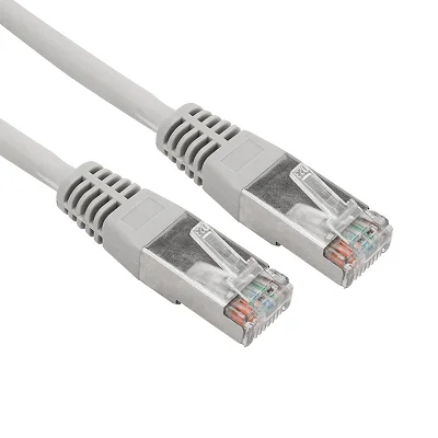 Шнур коммутационный, патч-корд F/UTP RJ45-RJ45, CAT 5e, ZH нг(А)-HF, серый, 3м (18-8006-1)