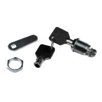 Замок с круглым ключом 20 мм 