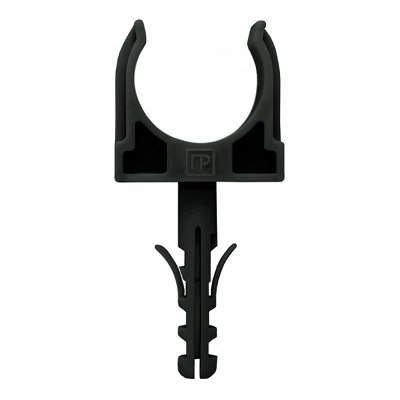 Крепеж-клипса с дюбелем черная d32 мм в малой упаковке (10шт/450шт уп/кор) (PR13.0306)