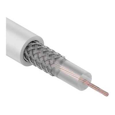 Кабель RG-174A/U, (99%), 50 Ом, 200м., белый