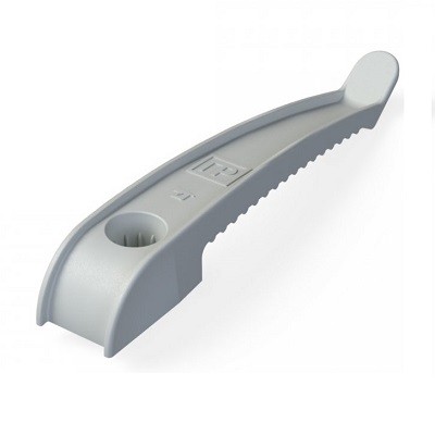 Держатель кабеля односторонний для прямого монтажа серый (20шт/240шт уп/кор) (PR13.0380)