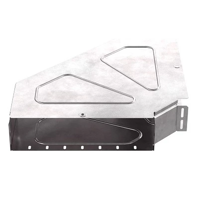 Угол горизонтальный 90 градусов с крышкой Стандарт 400х100 (PR16.0624)