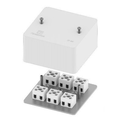 Коробка огнестойкая разветвительная для кабель-канала 40-0460-FR6.0-4-4-Р Е15-Е60 85х85х45