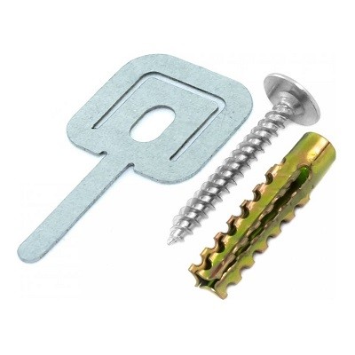 Комплекты для крепления ОКЛ с использованием самореза, дюбеля и хомута FR ПР-25 (100 шт)