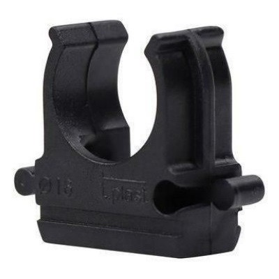 Крепеж-клипса для трубы ø 16 мм, черная (100 шт./уп.) (28-0116-3)